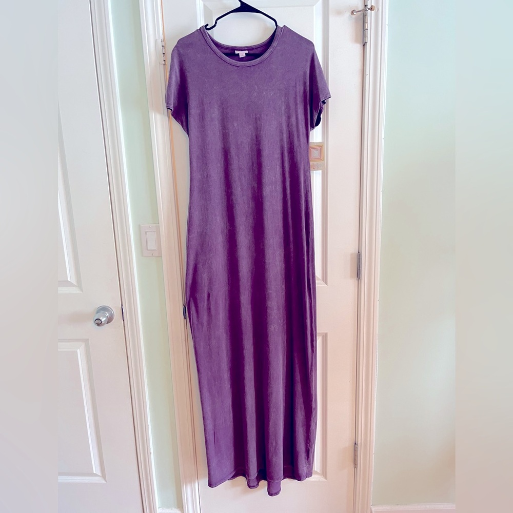 NWT Lularoe Maria stonewashed purple, size small.